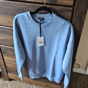 IVL collective Women's Blue Sweatshirt Medium